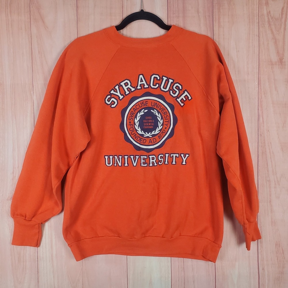 Vintage Syracuse University‎ Crewneck Sweatshirt Sz M / L Pullover